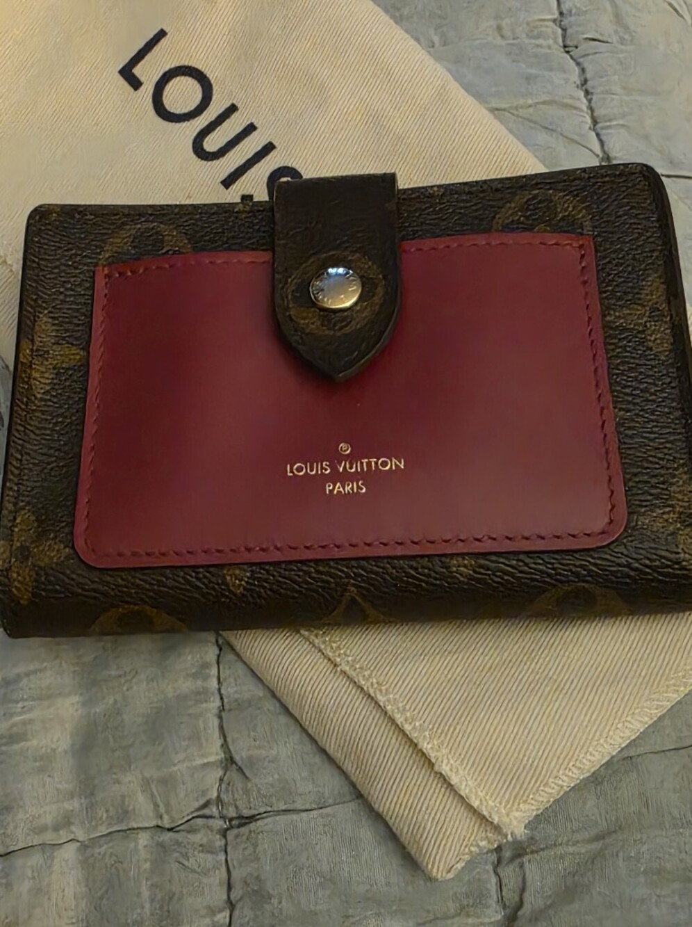 Louis Vuitton 2021 fuchsia and monogram Juliette wallet - Picture 8 of 14